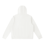 Unisex Pullover Hoodie — White, back view