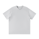 MIROLYUB Unisex Raglan Sleeve T-Shirt — Light Gray — front view