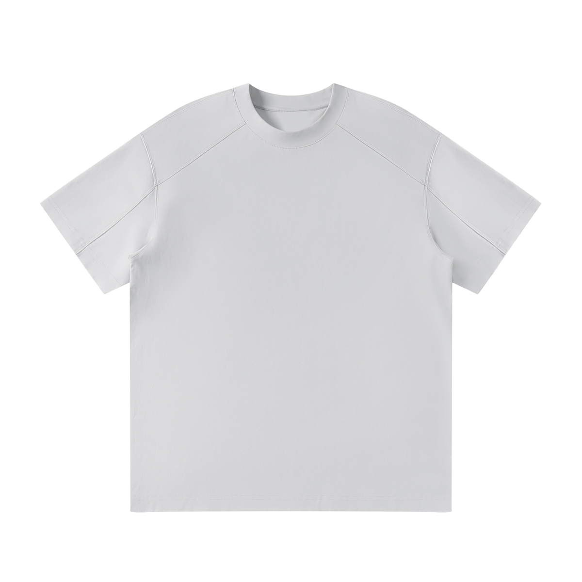MIROLYUB Unisex Raglan Sleeve T-Shirt — Light Gray — front view
