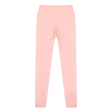MIROLYUB Women’s High Waisted Yoga Leggings — Pink, back view