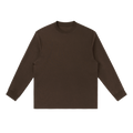 MIROLYUB Continuum cotton-blend long sleeve in Coffee, front view.
