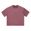 MIROLYUB Unisex Heavyweight Boxy T-Shirt — Carmine — front view