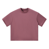MIROLYUB Unisex Heavyweight Boxy T-Shirt — Carmine — front view