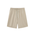 MIROLYUB Roam drawstring shorts in Khaki, front view