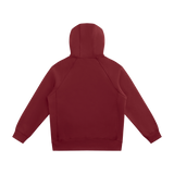 Courseway — Sweat à capuche raglan zippé / Wine