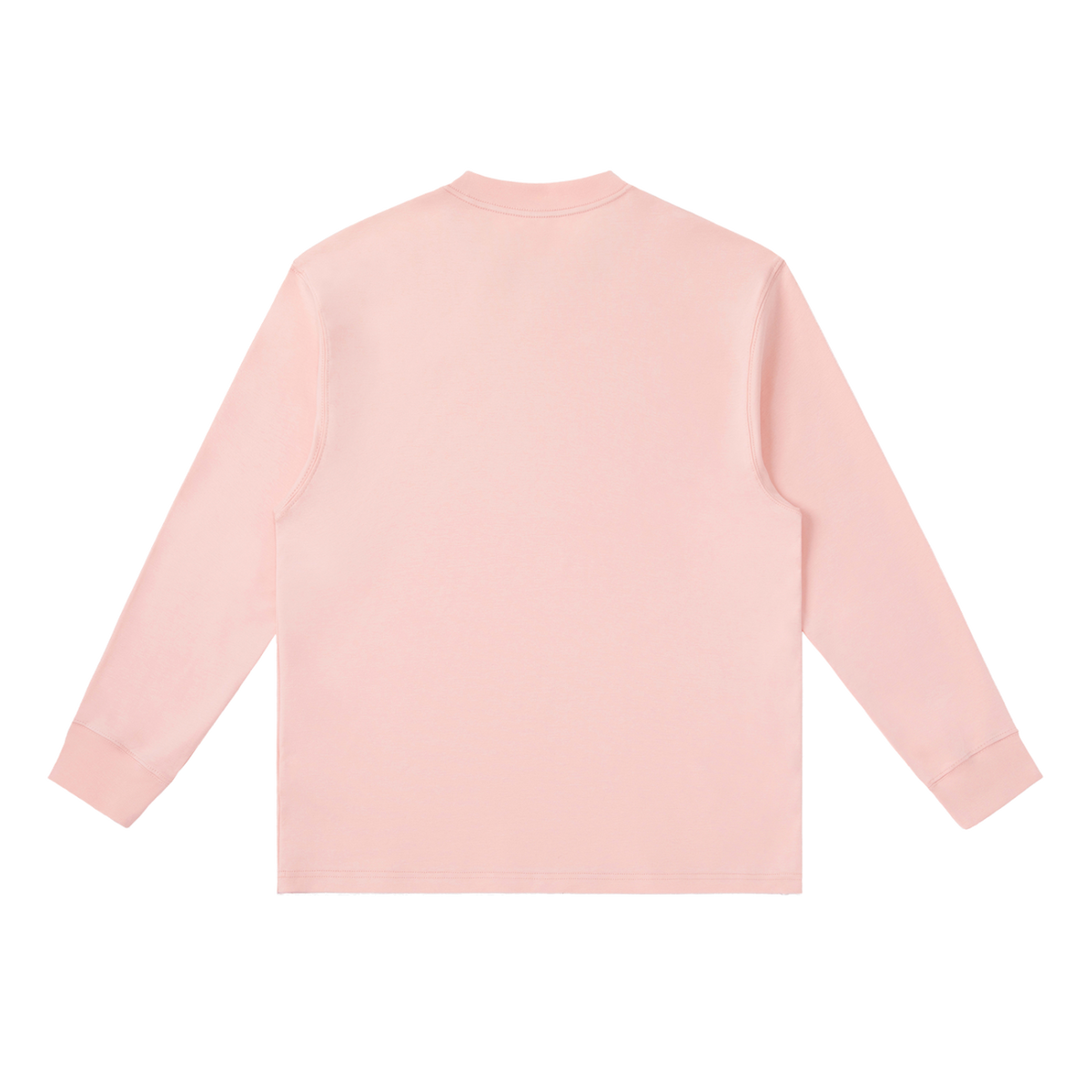 MIROLYUB Continuum cotton-blend long sleeve in Pink, back view.