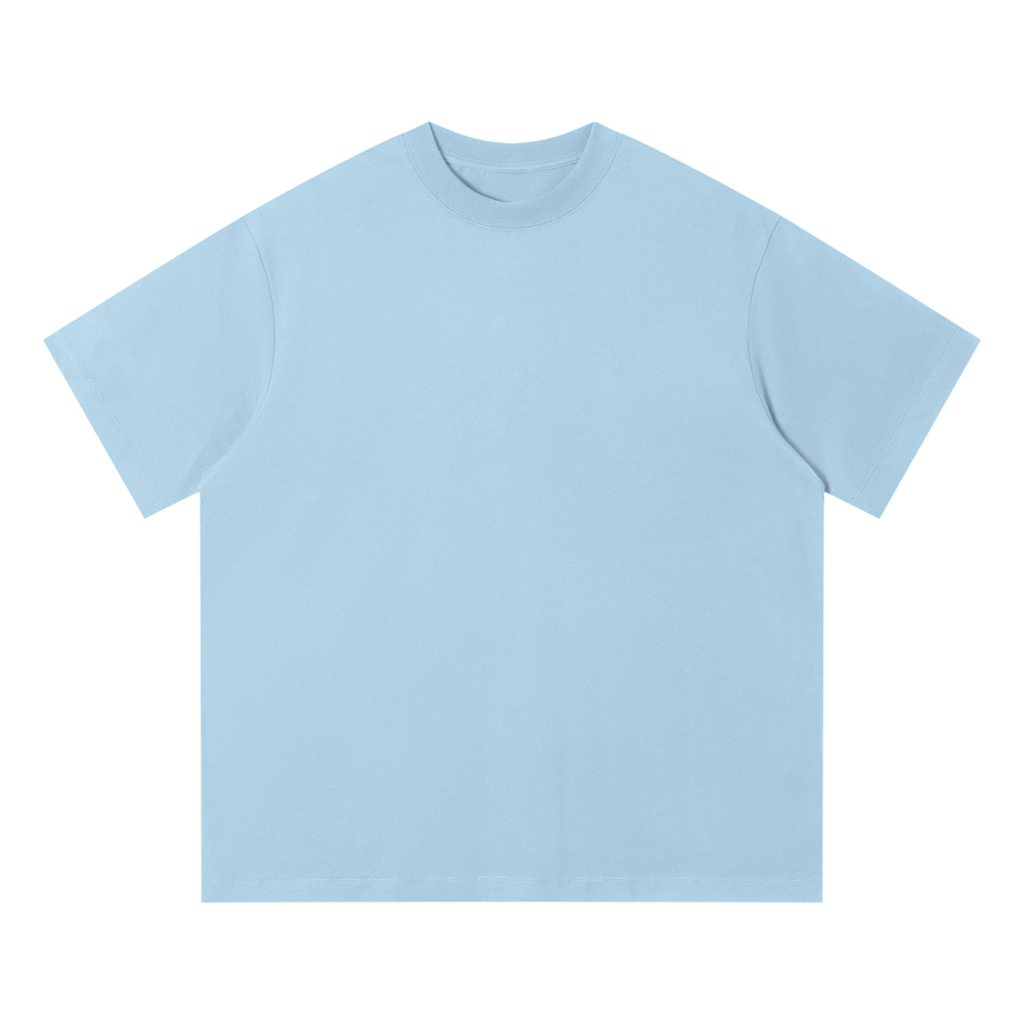 Unisex Quick-Dry Relaxed Fit T-Shirt — Sky Blue, front view
