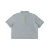Counterpoint — Cropped Polo / Core — Gray, back view