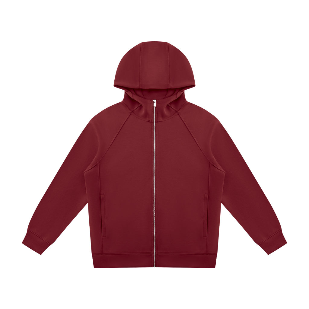 Courseway — Sweat à capuche raglan zippé / Wine