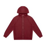 Courseway — Sweat à capuche raglan zippé / Wine