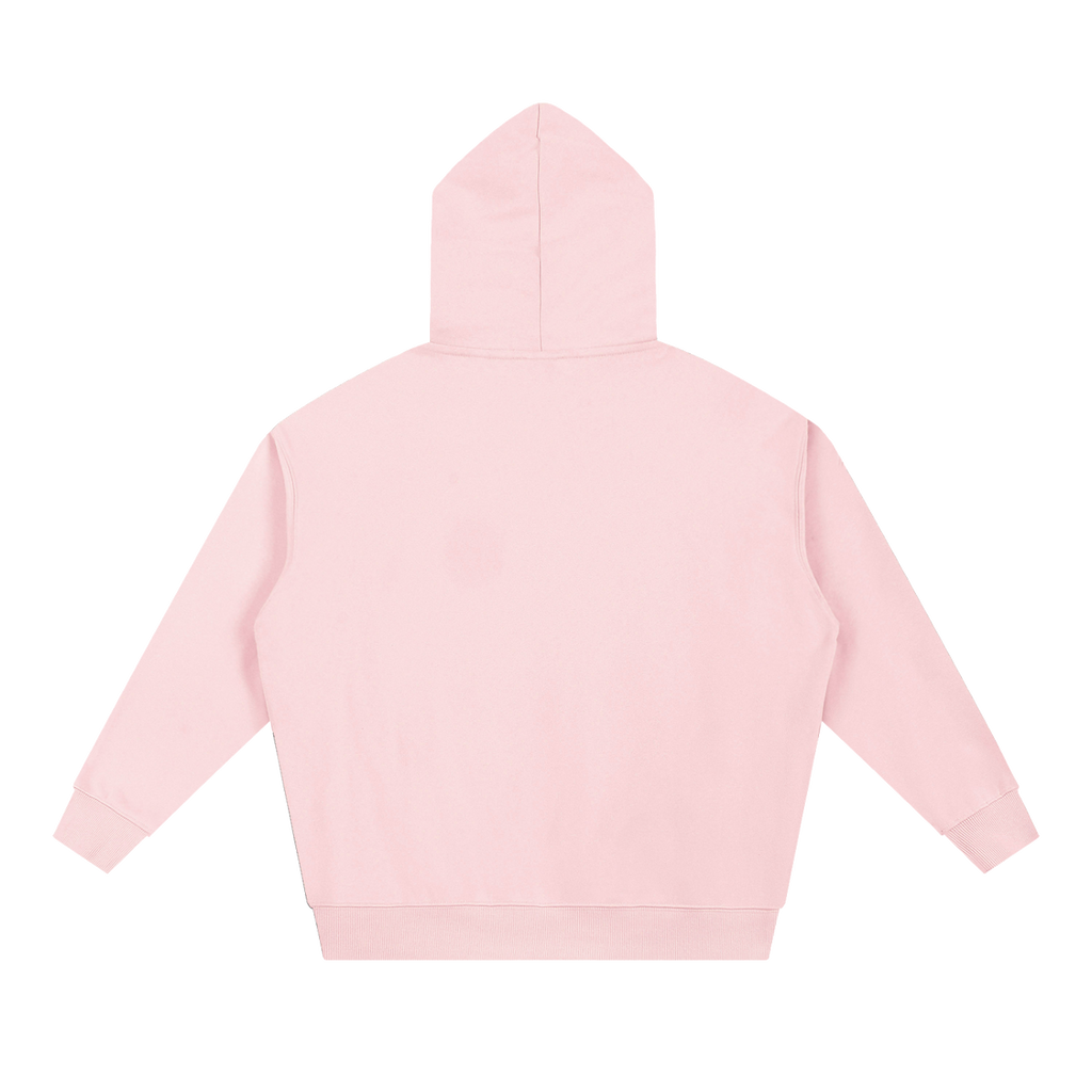 Essential Heavyweight Hoodie — Pink, back view