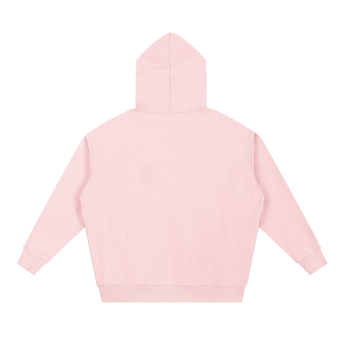 Essential Heavyweight Hoodie — Pink, back view