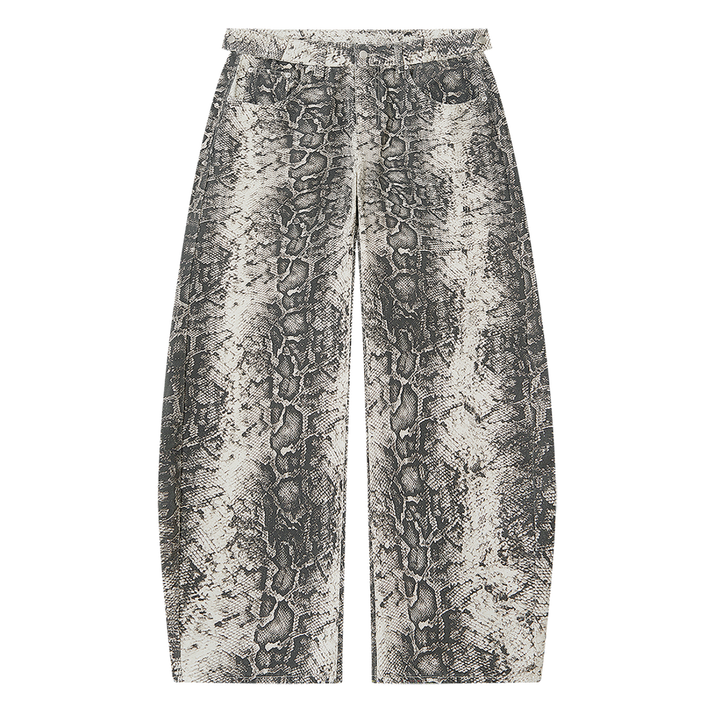 MIROLYUB Serpentine — White Snake Print, front view