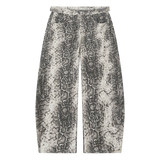 MIROLYUB Serpentine — White Snake Print, front view