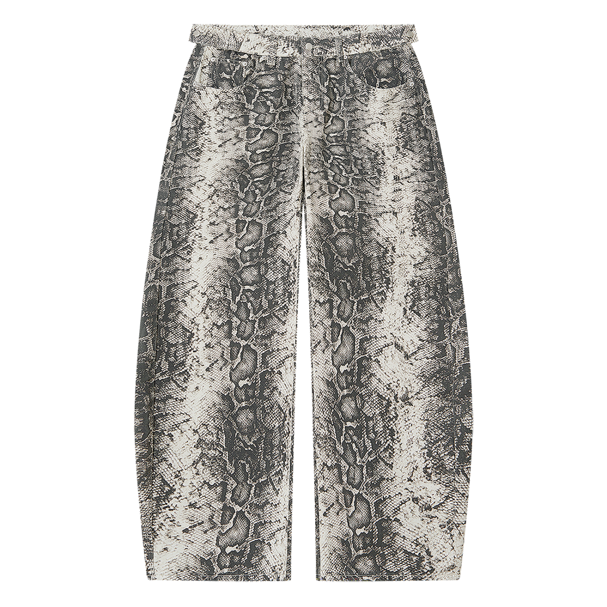 MIROLYUB Serpentine — White Snake Print, front view