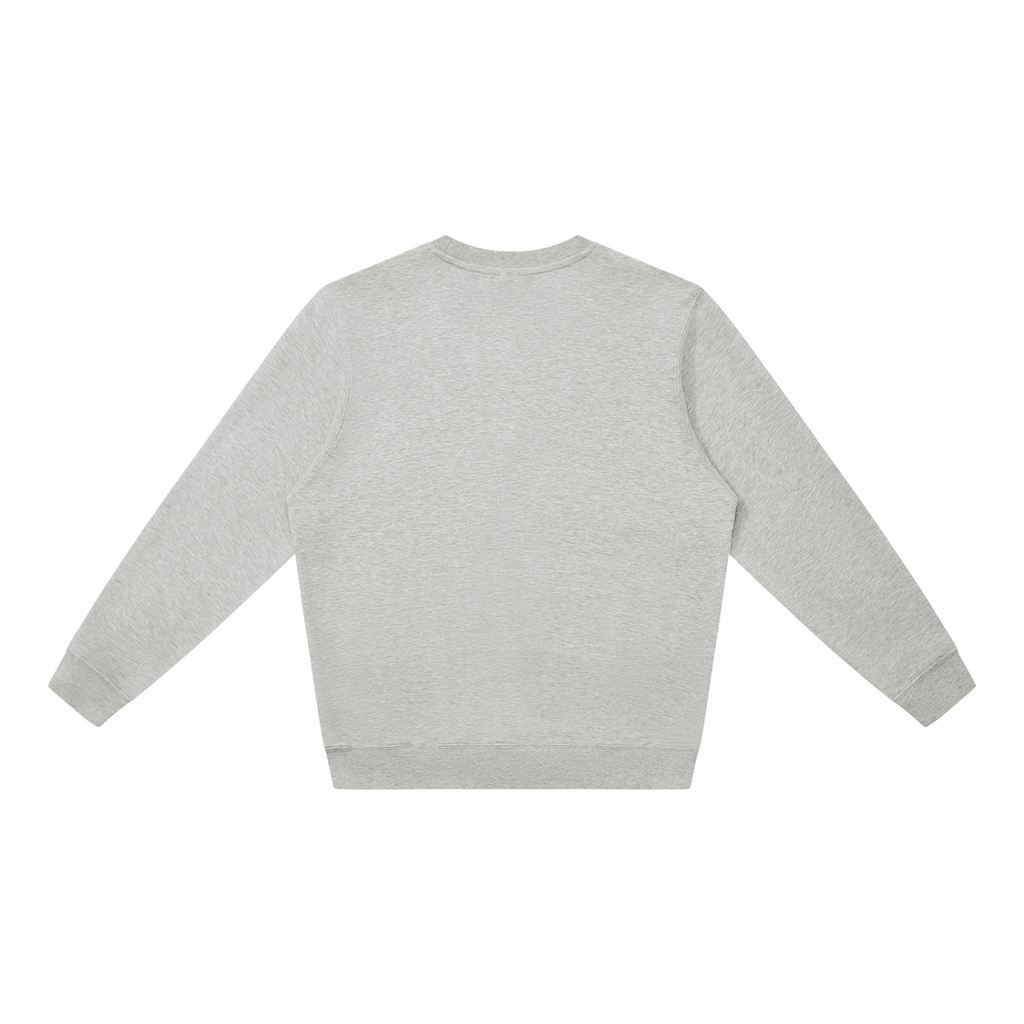 MIROLYUB Plainview Oversized Sweatshirt in Flower Gray, back view
