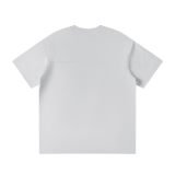 MIROLYUB Unisex Raglan Sleeve T-Shirt — Light Gray — back view