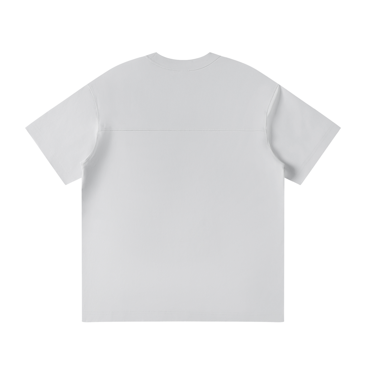 MIROLYUB Unisex Raglan Sleeve T-Shirt — Light Gray — back view