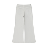 MIROLYUB Diverge flare-leg jeans in Beige, back view