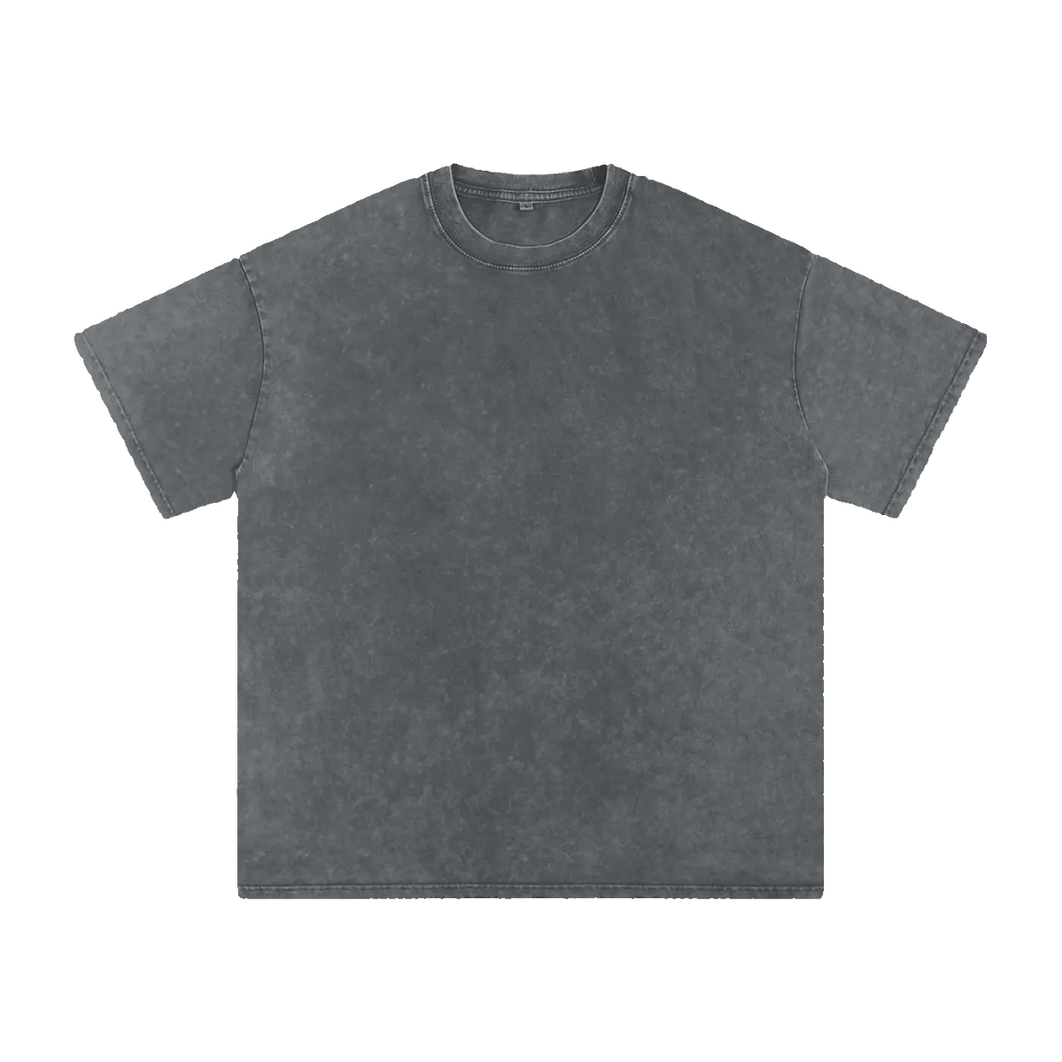 MIROLYUB Afterglow Snow-Wash Oversized Tee in Pirate Gray, front view.