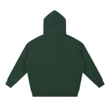 MIROLYUB Essential Heavyweight Hoodie undefined in Blackish Green, back view