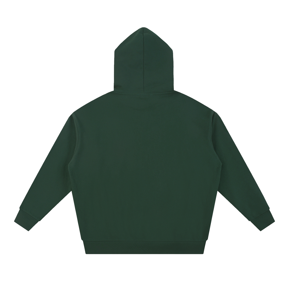 MIROLYUB Essential Heavyweight Hoodie undefined in Blackish Green, back view