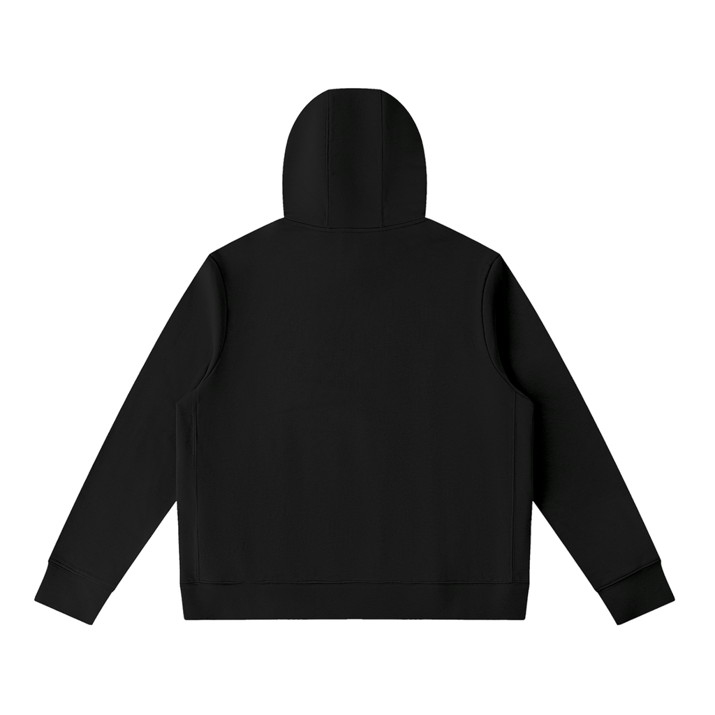 Unisex Pullover Hoodie — Black, back view