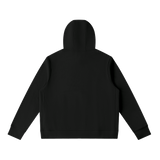 Unisex Pullover Hoodie — Black, back view