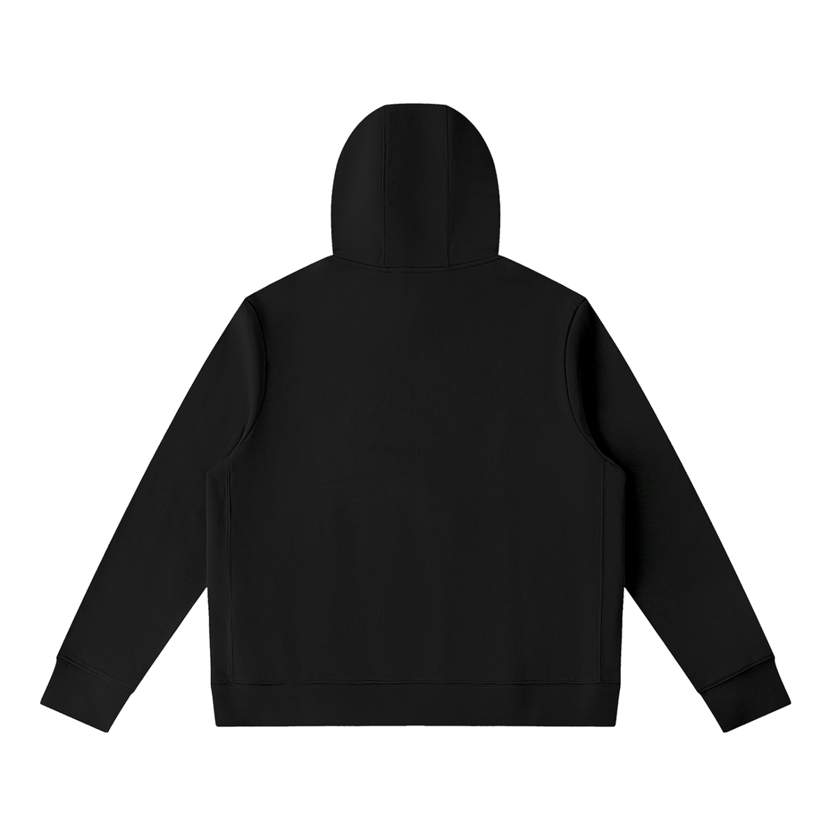 Unisex Pullover Hoodie — Black, back view