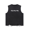 New York City Snow Washed Raw-Hem Tank Top