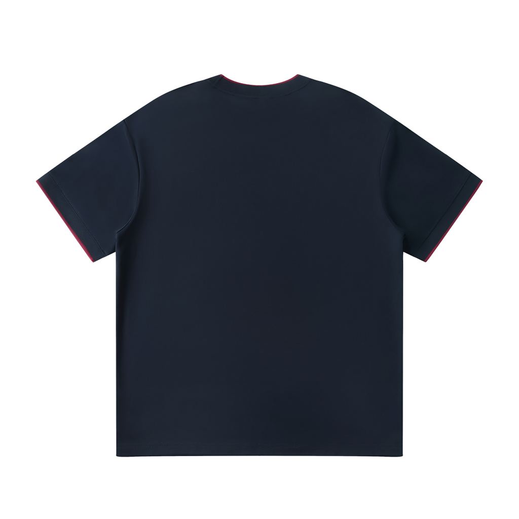 Unisex Regular Fit T-Shirt — Navy Blue, back view