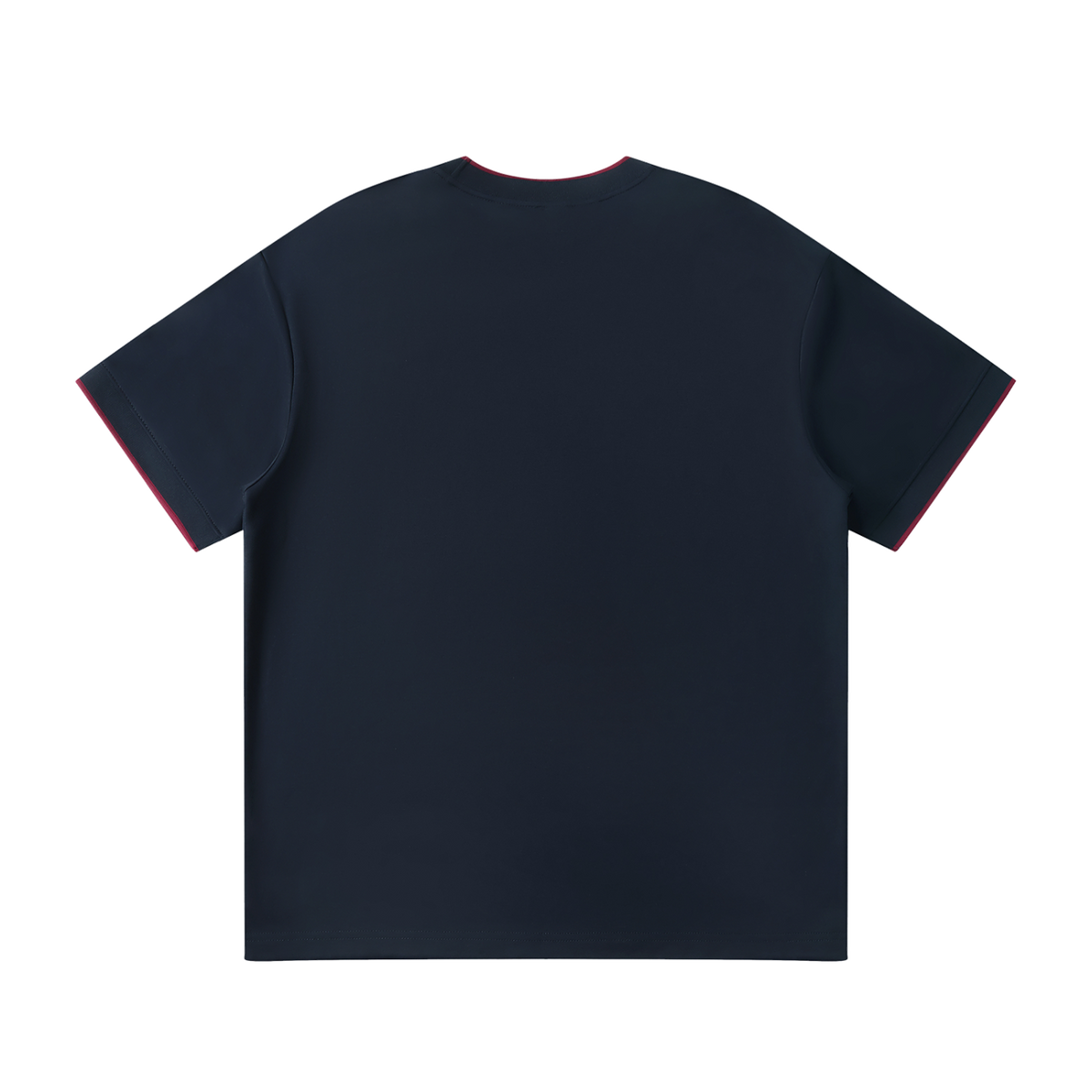 Unisex Regular Fit T-Shirt — Navy Blue, back view
