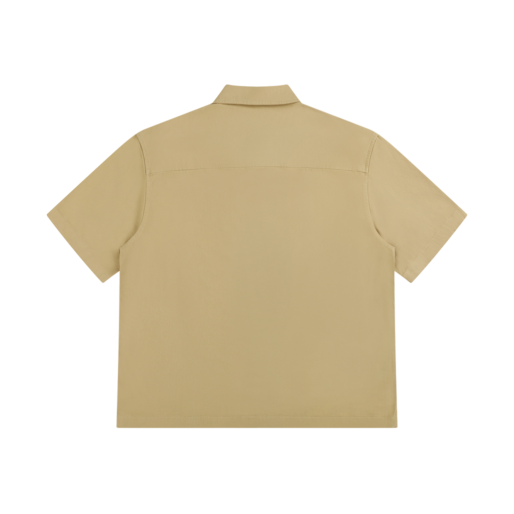 Docket — Cotton Patch-Pocket Shirt / Earth — Khaki, back view