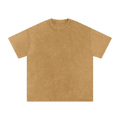 MIROLYUB Afterglow snow-wash oversized cotton tee in Light Brown, front view