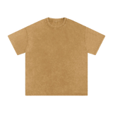 MIROLYUB Afterglow snow-wash oversized cotton tee in Light Brown, front view