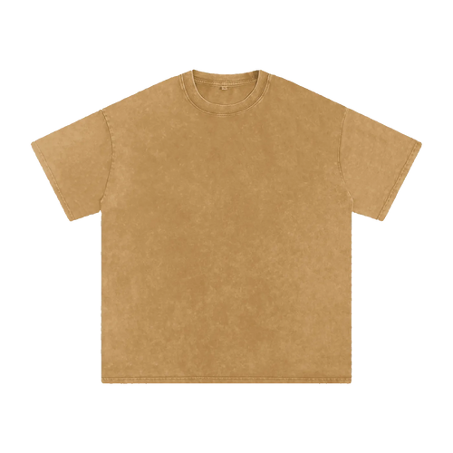 MIROLYUB Afterglow snow-wash oversized cotton tee in Light Brown, front view