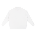 MIROLYUB Repose oversized cotton-blend sweatshirt in White, front view.