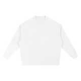 MIROLYUB Repose oversized cotton-blend sweatshirt in White, front view.