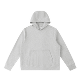 Unisex Pullover Hoodie — Flower Gray, front view
