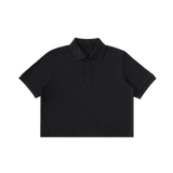 Counterpoint — Cropped Polo / Core — Black, front view
