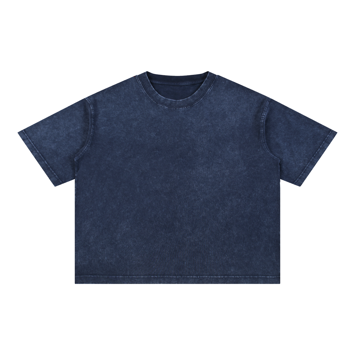 MIROLYUB Mineral Wash Boxy Cotton T-Shirt undefined in Royal Blue, front view