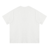 MIROLYUB Driftline Cotton Tee in Oat Gray, back view