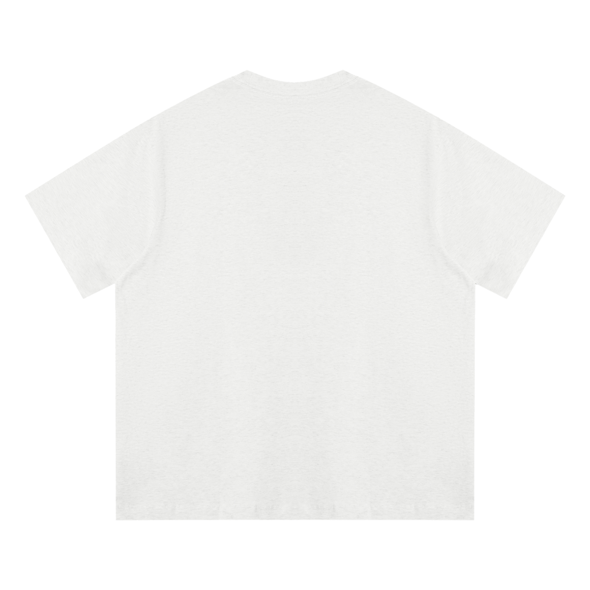MIROLYUB Driftline Cotton Tee in Oat Gray, back view