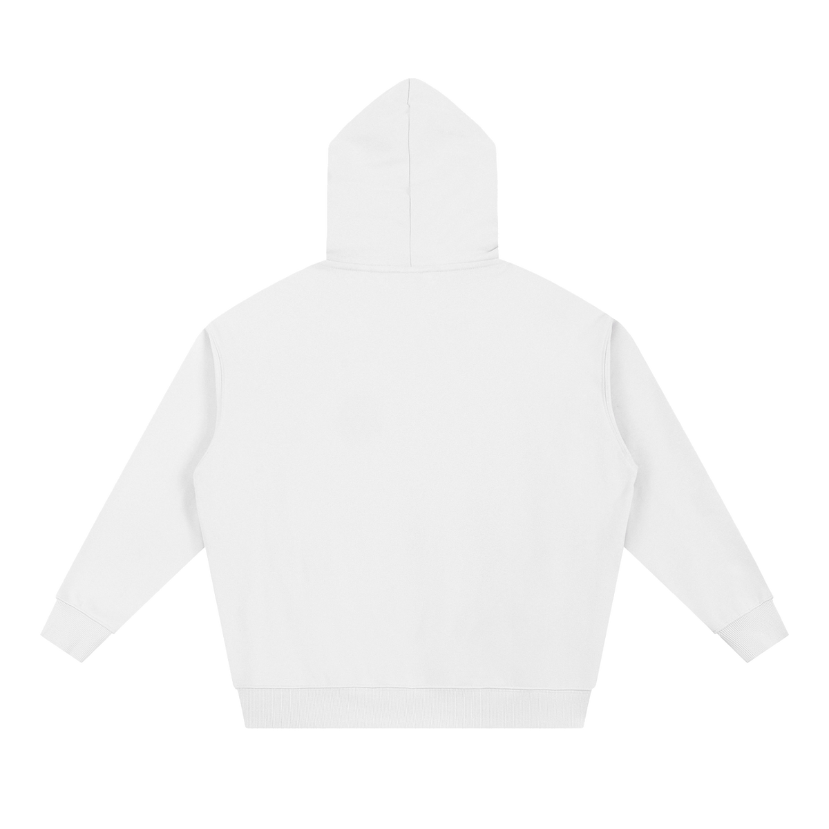 MIROLYUB Bastion Heavyweight Hoodie in White, back view