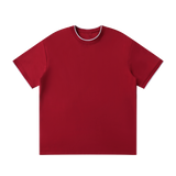 MIROLYUB Unisex Regular Fit T-Shirt undefined in Wine Red, front view