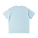 MIROLYUB Unisex Raglan Sleeve T-Shirt — Sky Blue — back view