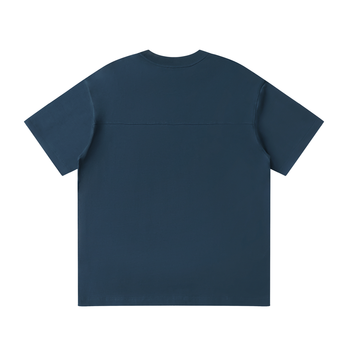 MIROLYUB Unisex Raglan Sleeve T-Shirt — Navy Blue — back view