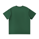 MIROLYUB Routine Cotton-Nylon Tee in Dark Green, back view