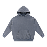 MIROLYUB Frostline Snow-Wash Hoodie in Royal Blue, front view