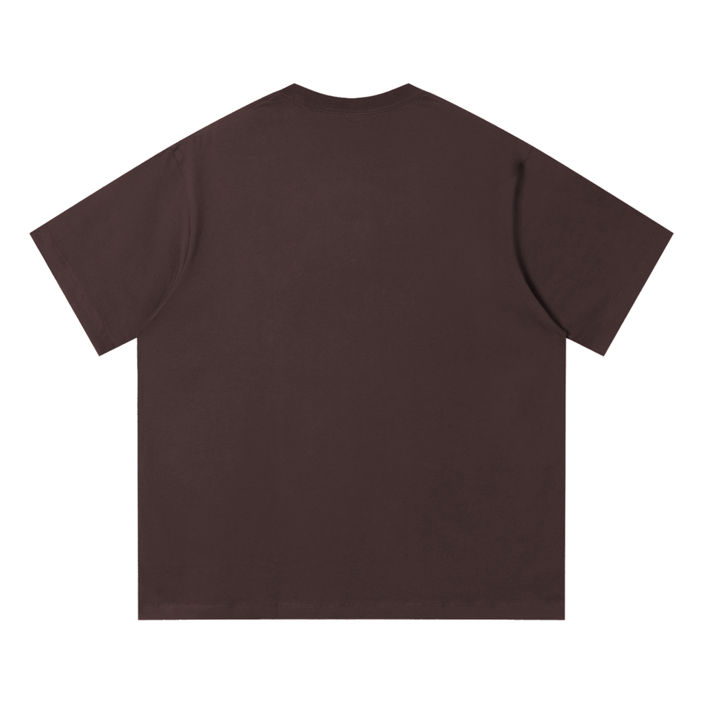 MIROLYUB Unisex Quick-Dry Relaxed Fit T-Shirt undefined in Coffee, back view
